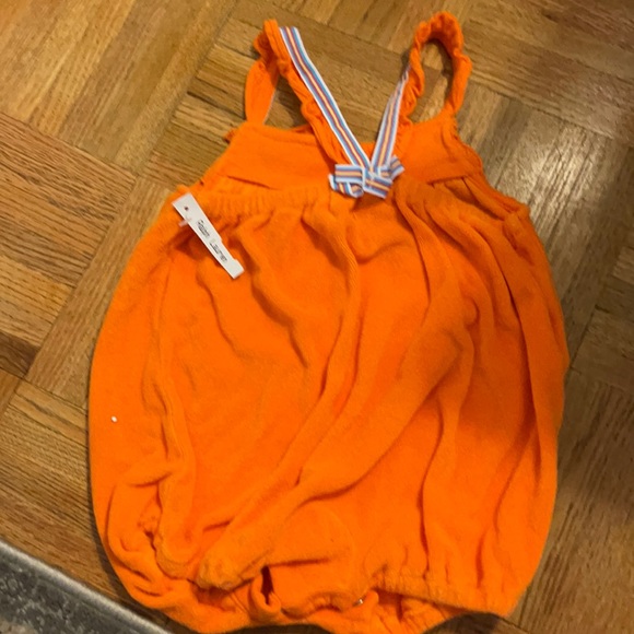 Ralph Lauren orange terry bubble with ribbon & bow 6 months - Picture 4 of 8